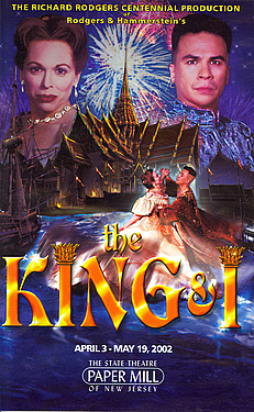 THE KING & I Program from the Paper Mill Playhouse