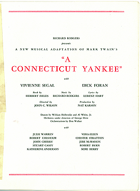 A Connecticut Yankee A Connecticut Yankee