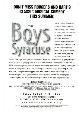Boys from Syracuse