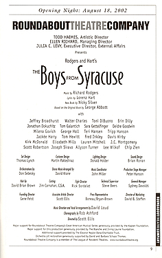 Boys from Syracuse Boys from Syracuse