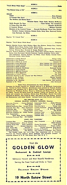 CAROUSEL Program, Fords Theatre 1947