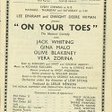 On Your Toes On Your Toes