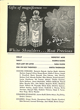 SHOWBOAT Cast List 1954