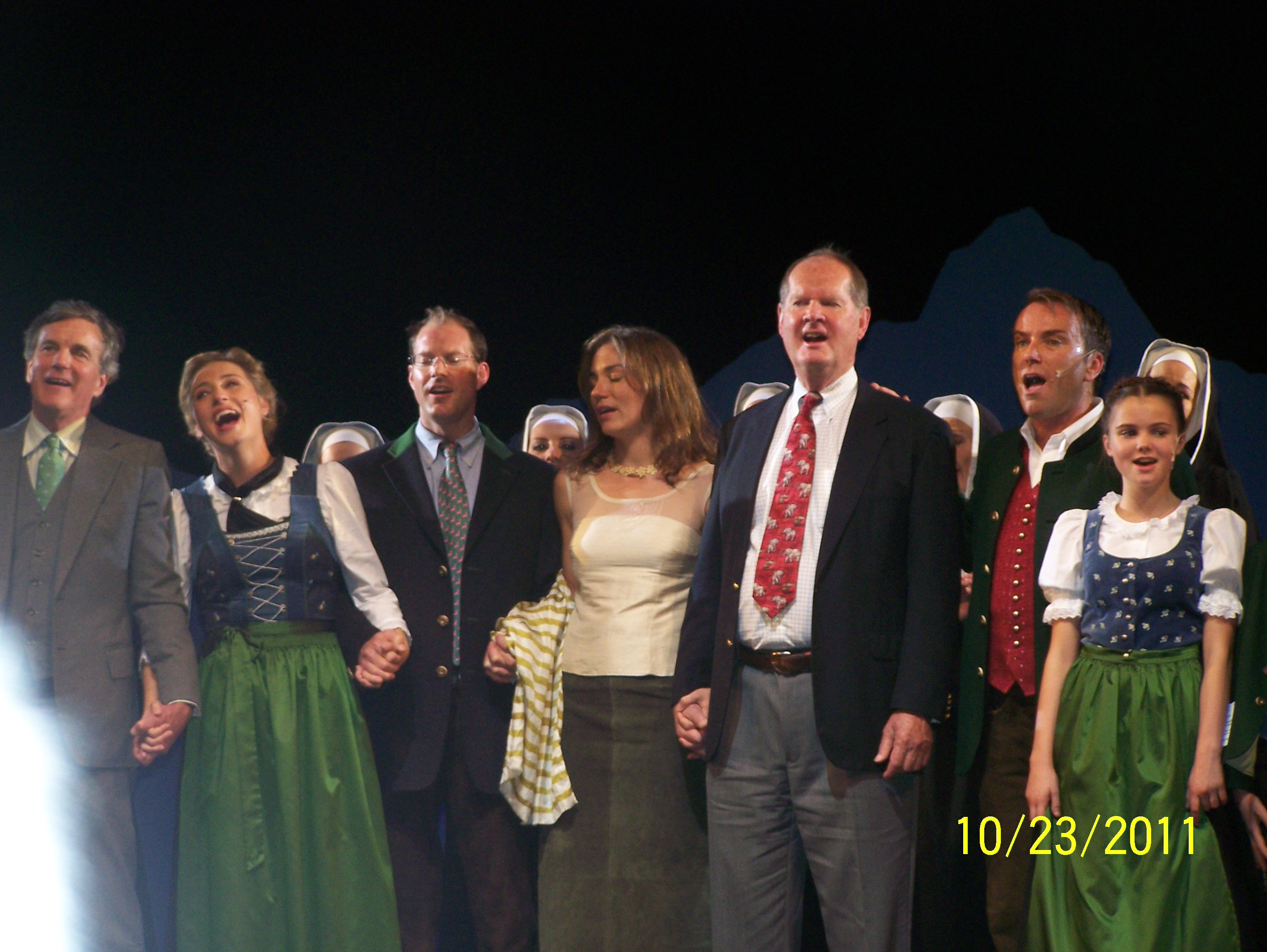 The cast of THE SOUND OF MUSIC in Salzburg