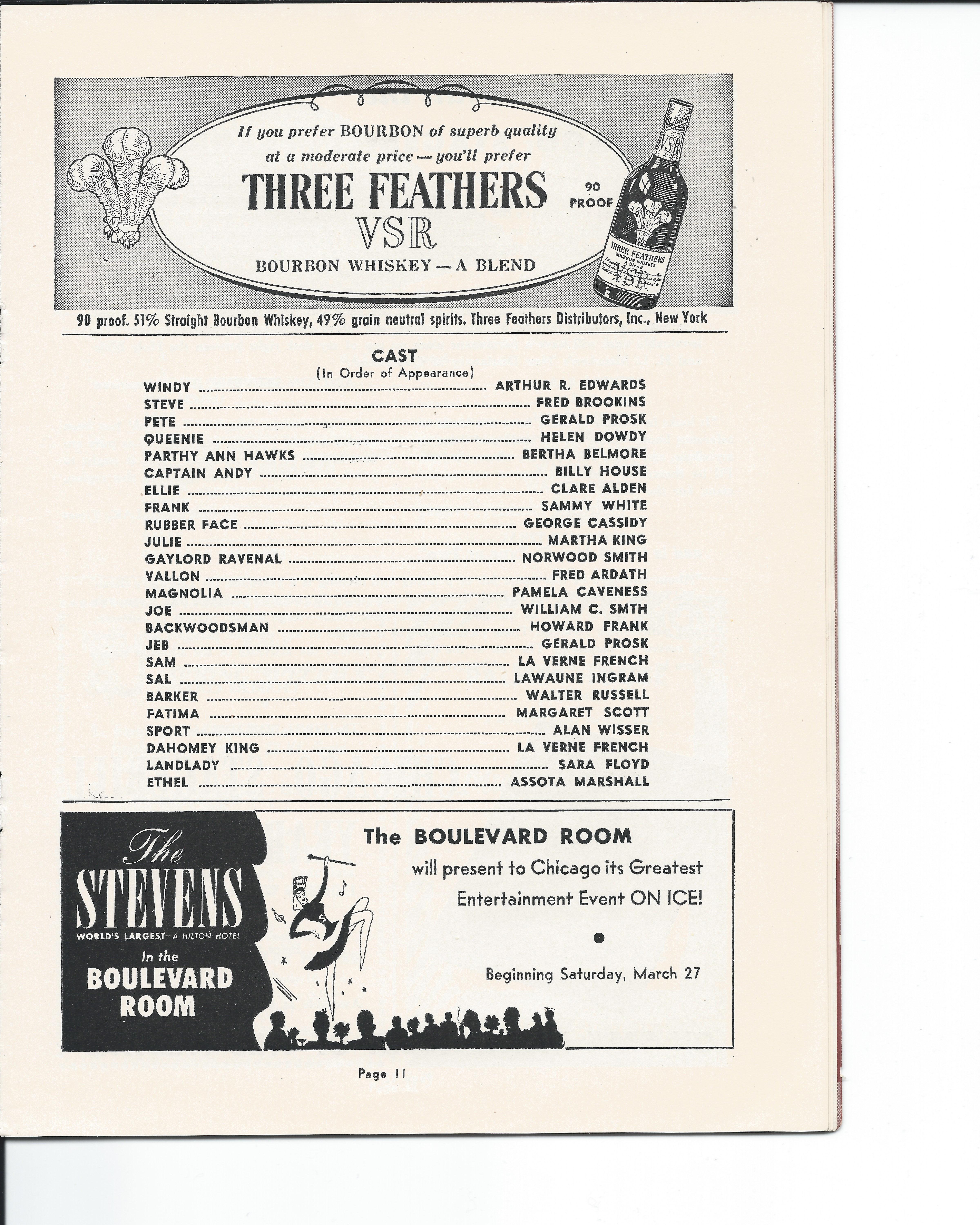 Showboat Stagebill - Chicago Shubert Theater, 3/21/1948 p. 11 Showboat Stagebill - Chicago Shubert Theater, 3/21/1948 p. 11