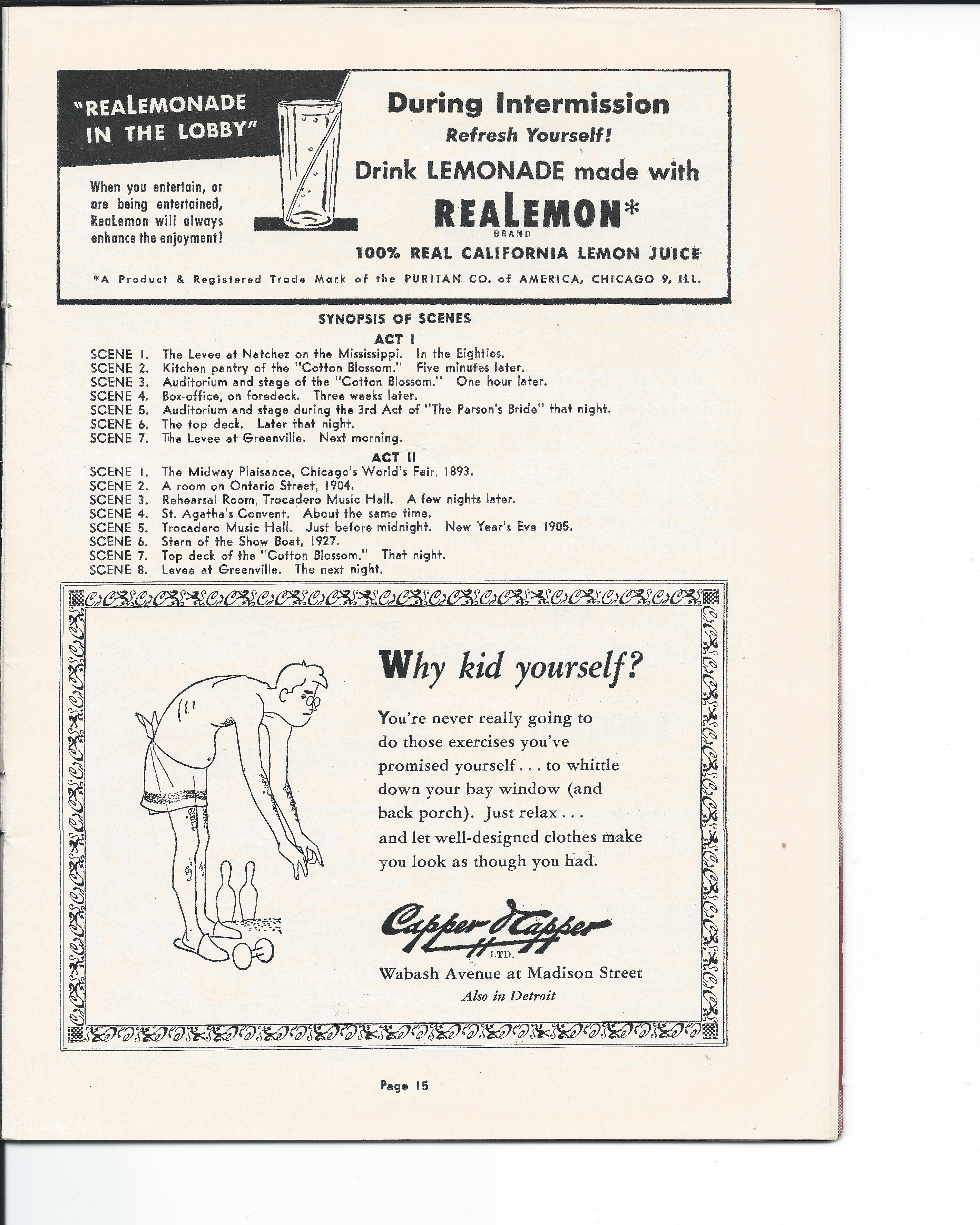 Showboat Stagebill - Chicago Shubert Theater, 3/21/1948 p. 15 Showboat Stagebill - Chicago Shubert Theater, 3/21/1948 p. 15