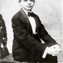 Oscar Hammerstein II in his first dress suit Oscar Hammerstein II in his first dress suit