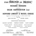 Original 1961 West End Production Program Title Page